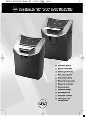 abc ShredMaster CC175 Instruction Manual
