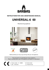 Barbas UNIVERSAL-6 60 Instructions For Use Manual