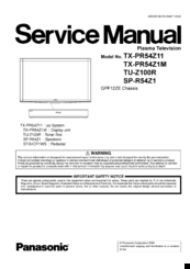Panasonic SP-R54Z1 Service Manual