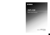 Yamaha YSP-1100 Owner's Manual