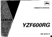 Yamaha 1994 YZF600RG Owner's Manual