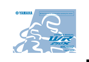 Yamaha 2011 WR250X Owner's Manual
