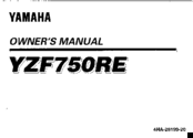 Yamaha 1993 YZF750RE Owner's Manual