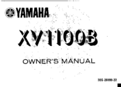 Yamaha 1991 XV1000B Owner's Manual