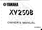 Yamaha 1991 XV250B Owner's Manual