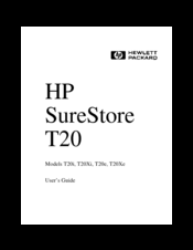 HP surestore t20xe User Manual