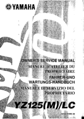 Yamaha 2000 YZR125/LC Owner's Service Manual