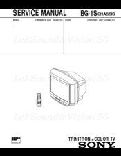 Sony Trinitron KV-J21MF2J Service Manual