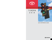 Toyota tundra 2016 Quick Reference Manual