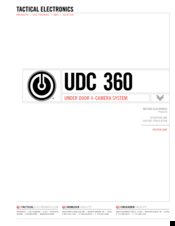 TACTICAL ELECTRONICS UDC 360 Manual