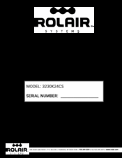 Roliar 3230K24CS Owner's Manual