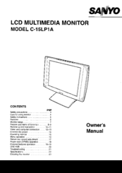 Sanyo C-15LP1A Owner's Manual