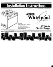 Whirlpool RS675PXV Installation Instructions Manual
