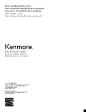 Kenmore w10680149B Installation Instruction