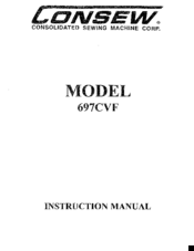 Consew 697CVF Instruction Manual
