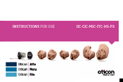 oticon FS Instructions For Use Manual