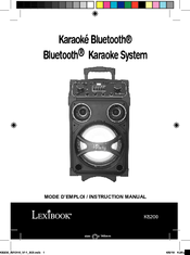 LEXIBOOK K8200 Instruction Manual