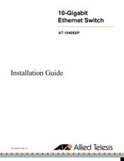 Allied Telesis AT-10408XP Installation Manual