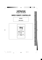 Hitachi SPX-RCK3 User Manual