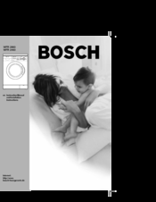 Bosch Axxis+ WFR 2460 Instruction Manual And Installation Instructions