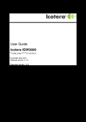 Icotera IGW3000 User Manual