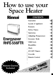 Rinnai rhfe-556ftp Operation Manual
