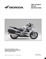Honda st1300/a 2007 Setup Instructions