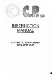 C.P. CPM 50-60 Instruction Manualual