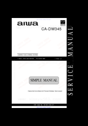 Aiwa CA-DW345 Service Manual