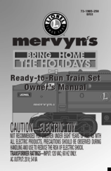 Lionel Mervyn's Bring Home the Holidays Owner's Manual