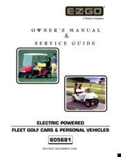 E-Z-GO 605681 Owner's Manual