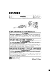 Hitachi H 65SD3 Instruction Manual