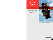 Toyota 4RUNNER2016 Quick Reference Manual