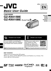 JVC GZ-RX610BE Basic User's Manual