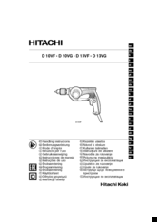 Hitachi D10VG Handling Instructions Manual