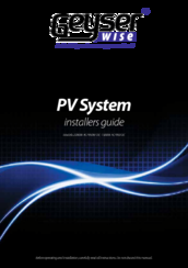 Geyserwise 2200W AC/950W DC Installer's Manual