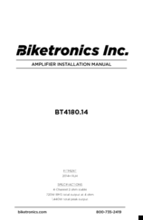Biketronics BT4180.14 Installation Manual