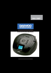 Daewoo DBU-39BT User Manual