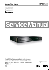 Philips BDP9100/12 Service Manual