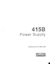 Fluke 415B Instruction Manual