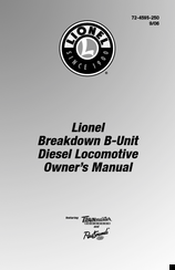 Lionel Breakdown B-Unit Diesel Locomotive Owner's Manual