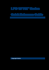 Avalue Technology LPC 10 SERIES Quick Reference Manual
