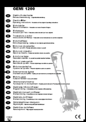 Gardol GEMI 1200 Operating Instructions Manual