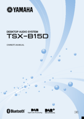 Yamaha TSX-B15D Owner's Manual