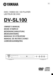 Yamaha DV-SL100 Owner's Manual
