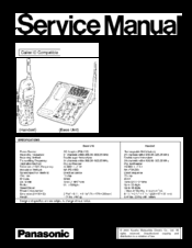 Panasonic KX-TC1871B Service Manual