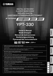 Yamaha YPT-330 Owner's Manual