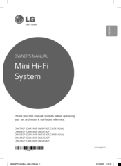 LG CMS4340F Owner's Manual