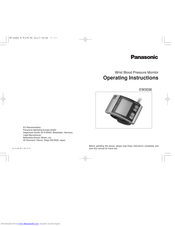 Panasonic EW3036 Operating Instructions Manual