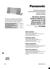 Panasonic SC-EN36 Operating Instructions Manual